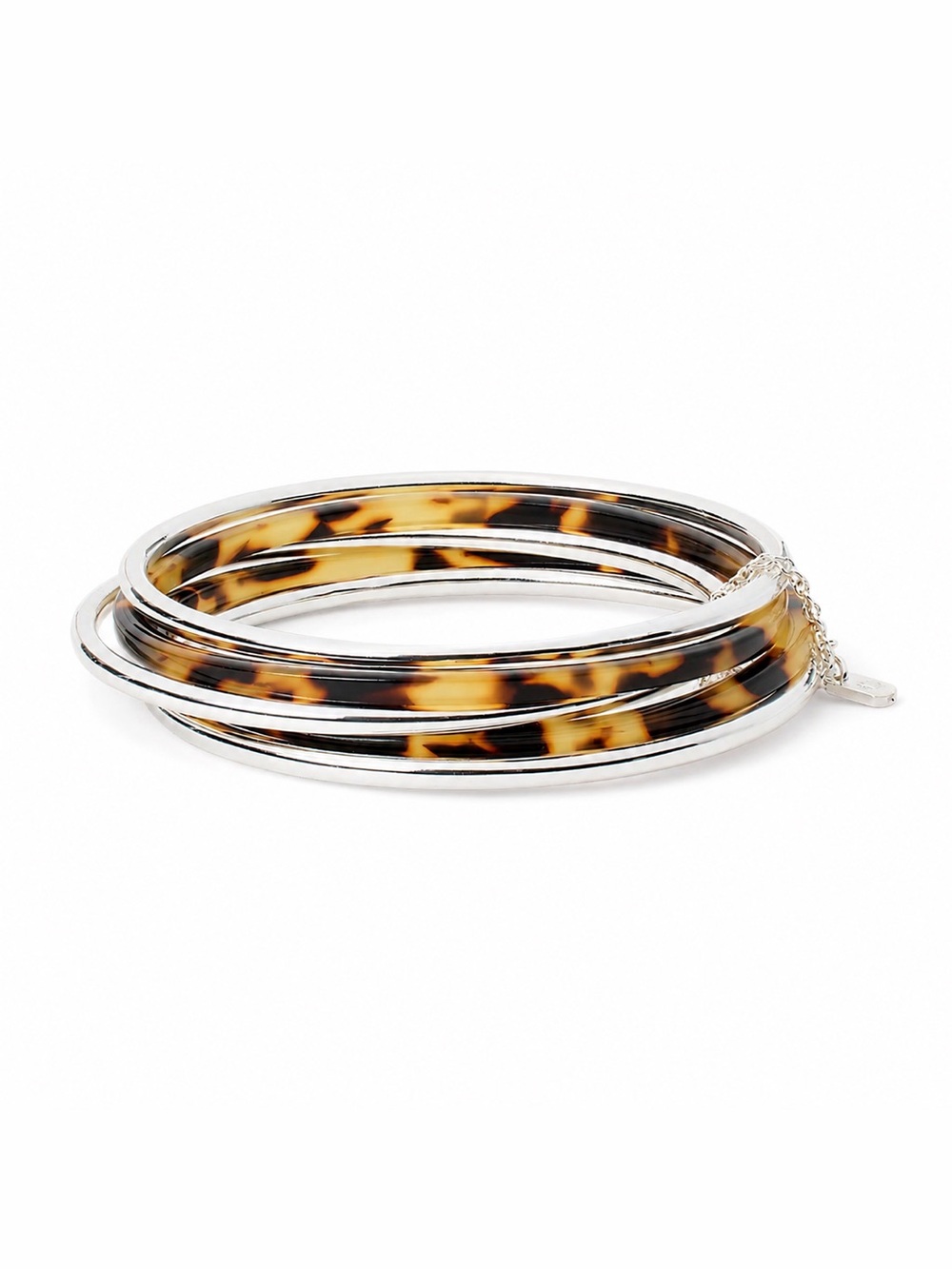 Ralph Lauren Silver-Plated Tortoiseshell
Bangle Set